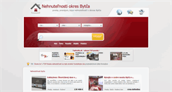 Desktop Screenshot of nehnutelnosti-bytca.eu
